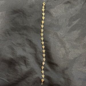 Gold Plated 925 Butterfly Anklet